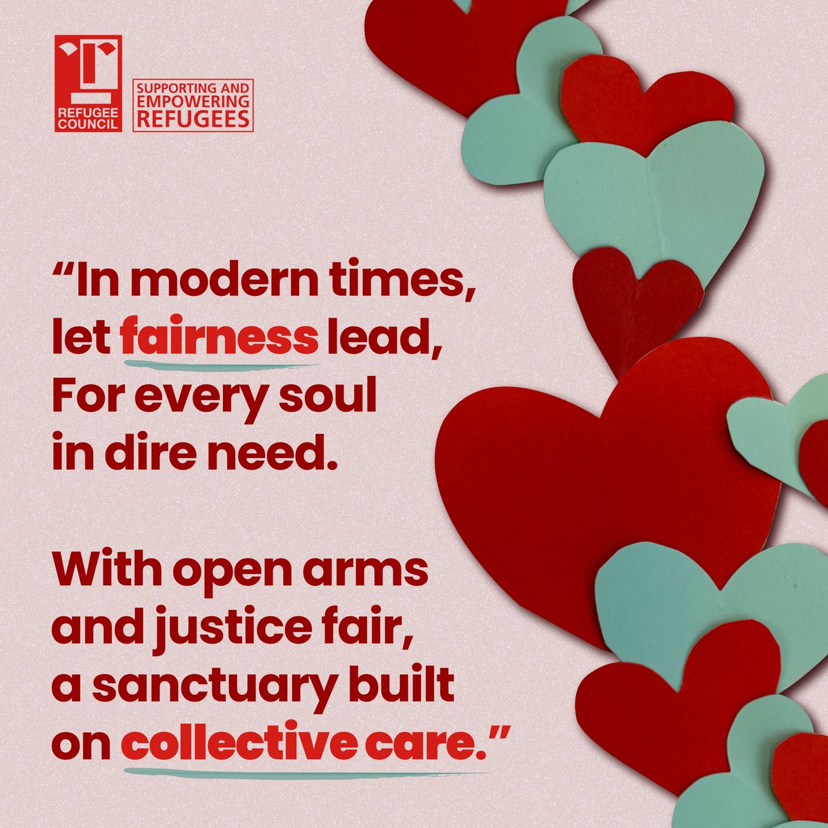 💖This Valentine's Day, join the #FairBeginsHere campaign to support a fair new plan for refugees. Your messages of support, whether on a card or a tweet can make a big difference. Help us create a welcoming community for all & show everyone that fairness begins with us.
