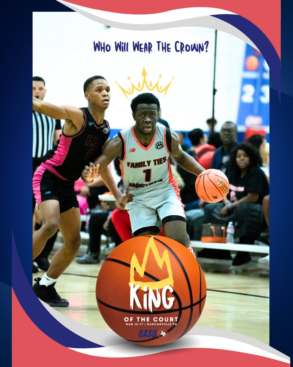 TexasHoopsGASO's tweet photo. Who Will Wear The Crown? 👑
March 15th-17th | King Of The Court Is ON!
See Where You Stack Up ⬇️
https://t.co/ub8LroCZ6u
(⛹️♂️ @ajborden_ of @FamilyTiesBB )