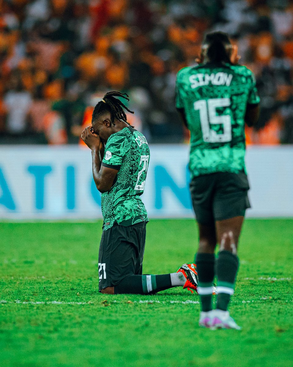 Gutted. We gave everything out there & really wanted to bring it home for Nigeria. Thank you for all the love we’ve felt this tournament, it’s been an amazing journey & we’ve got a special group here to build with. We’ll be back. We win together & lose together. 10Q, God bless🙏🏿