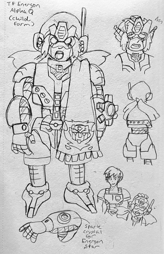 BlueIkeTweets's tweet photo. It’s Energon’s 20th Anniversary, & I indulged in an old thought of what Alpha Q would look like originally. He’s still a type of Quintesson, based on the human type ones from G1. #Transformers #TransformersSuperLink #TransformersEnergon #UnicronTrilogy #blueike https://t.co/3AG122OmnB