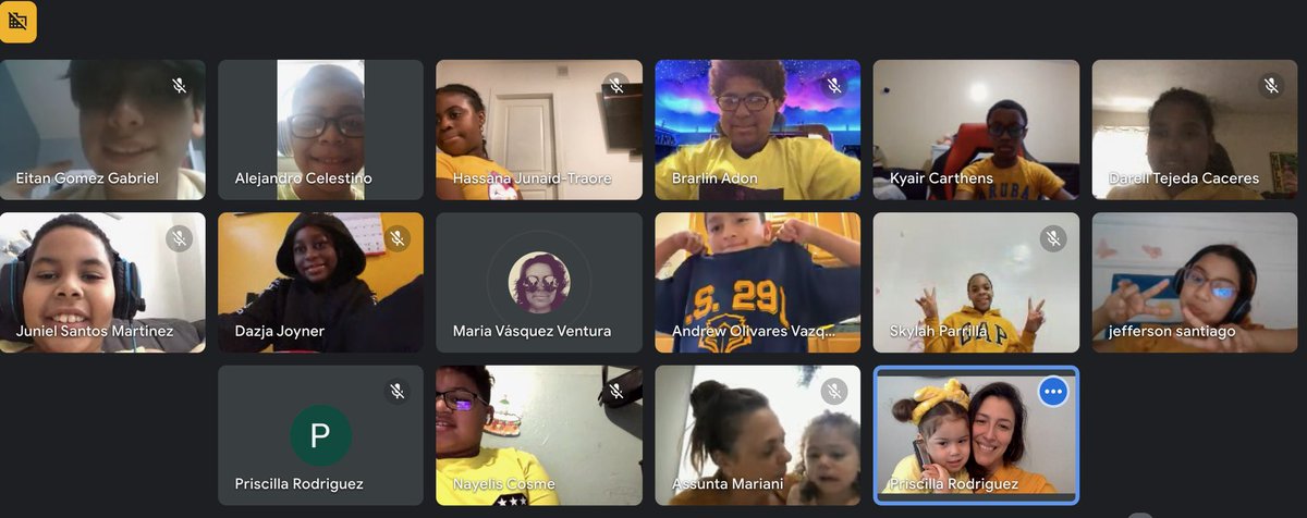 PS 291 comes together to celebrate respect for all week!  Be Kind!  #wearyellowRFA #remoteday #snowyday