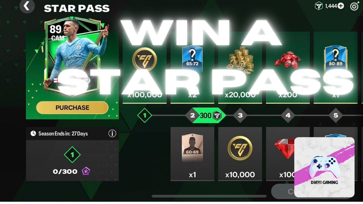🚨🚨HUGE GIVEAWAY!🚨🚨

StarPass For not 1, not 2 BUT 3 Months!

To Enter - 

1. Follow - <a href="/djayigaming/">DJAYI GAMING</a> 
2. Retweet
3. Tag a friend in the comments

Winner announced 28th Feb

GOOD LUCK