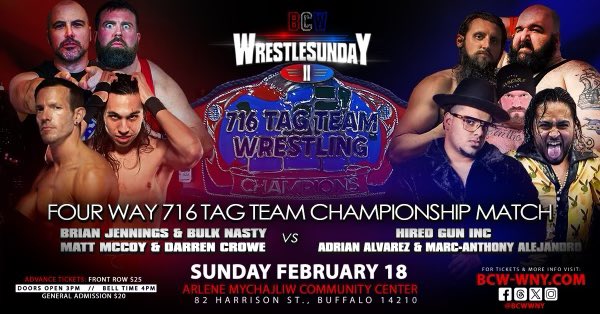 BulkNasty91's tweet photo. First show of 2024 and The Bulkster is leaving Buffalo with some tag team gold. Eat your heart out Money Shot. #BigManBusiness #BulkNasty #ProWrestling #BodyUp #Powerlifting #TagTeam #BodyBuilding #Buffalo #Fitness #BCW #Champion #HeavyWeight #Beard #Bulk #StrongerThanAll https://t.co/aq6HVNWBvF