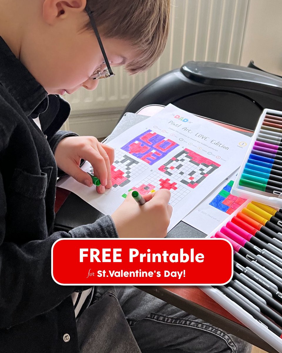thedadlab's tweet photo. Get this FREE Valentine printable here
https://t.co/QnxJWUdWDN
From our family to yours, let's spread the love and learning this Valentine's!
#TheDadLab #ValentinesDay #FreePrintable #kidsactivities #playandlearn https://t.co/TAyCna8c8t