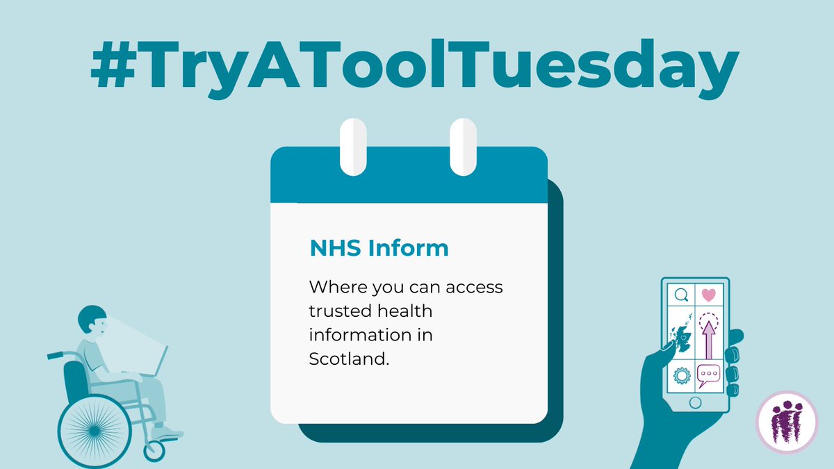 Welcome to #TryAToolTuesday.

This week we highlight NHS Inform. #Trusted #Free #DigitalHealth

Where you can access trusted health information in Scotland. @NHS24 

nhsinform.scot