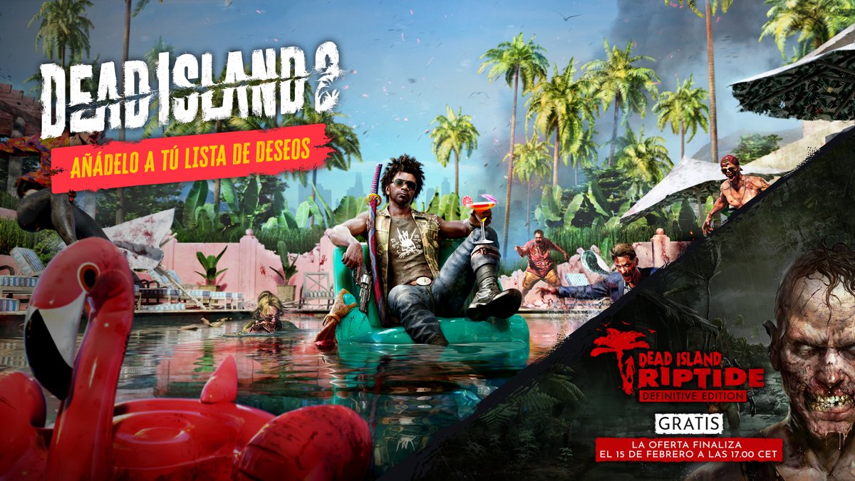 ¡Dead Island 2 llega a Steam el 22 de abril!

Para aumentar el hype, sumérgete en el apocalipsis zombi con Dead Island: Riptide, gratis durante 2 días.

🎮 store.steampowered.com/publisher/deep…

#DeadIsland2onSteam #DeadIsland #SeeYouInHELLA