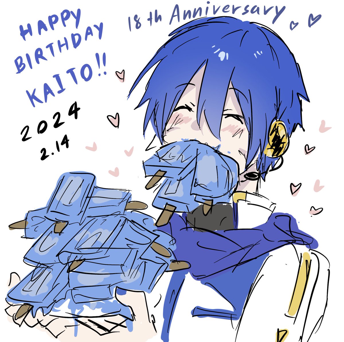 HAPPY BIRTHDAY KAITOOO！！💙💙💙✨✨ #KAITO #KAITO18th #KAITOお誕生会2024 #KAITO誕生祭2024