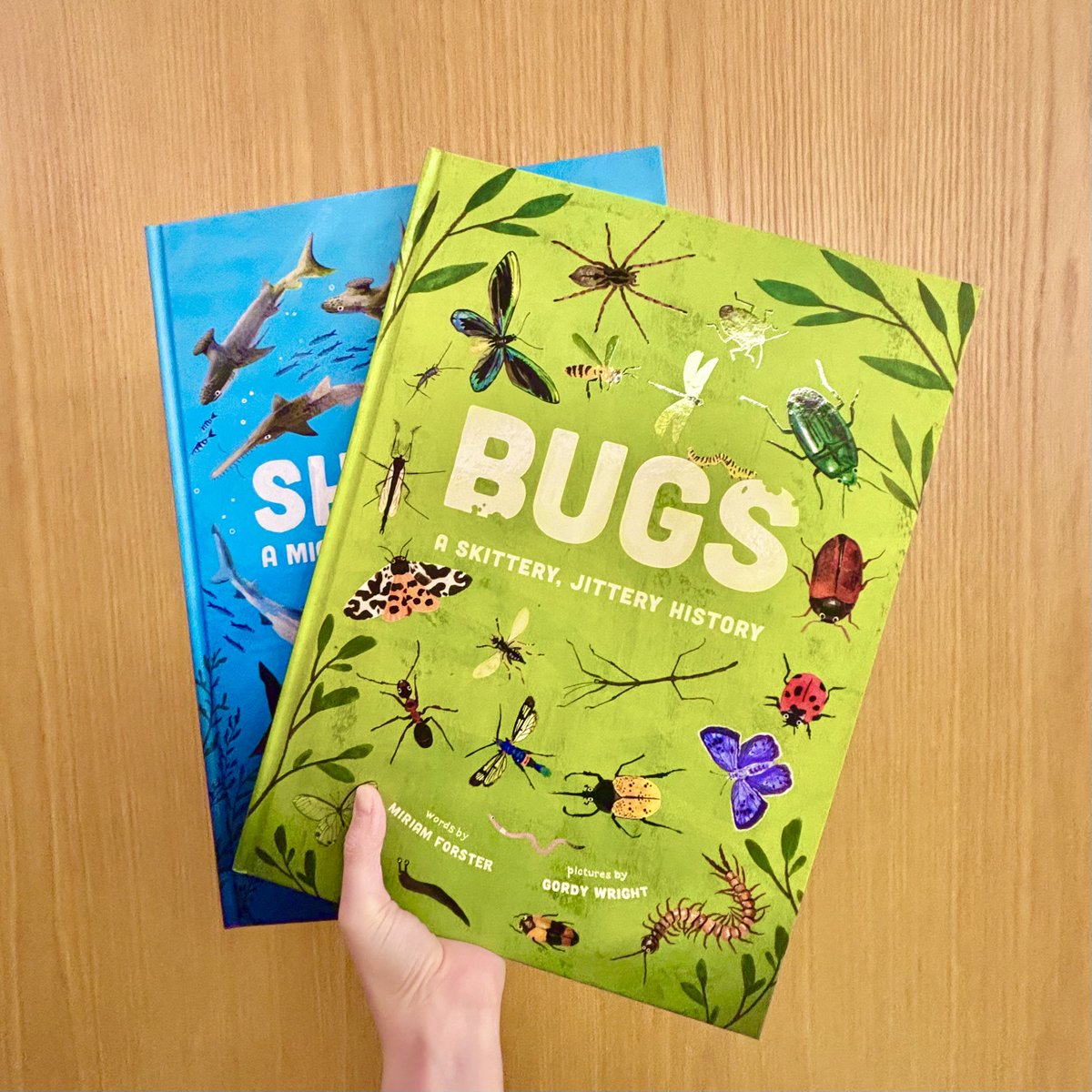 From @MiriamForster and @GordyJWright comes BUGS: A SKITTERY, JITTERY HISTORY! Learn all about bugs in this epic nonfiction picture book that’s perfect for anyone who loves to discover more about the world around them! Grab a copy today! #BookBirthday bit.ly/49yNiiR