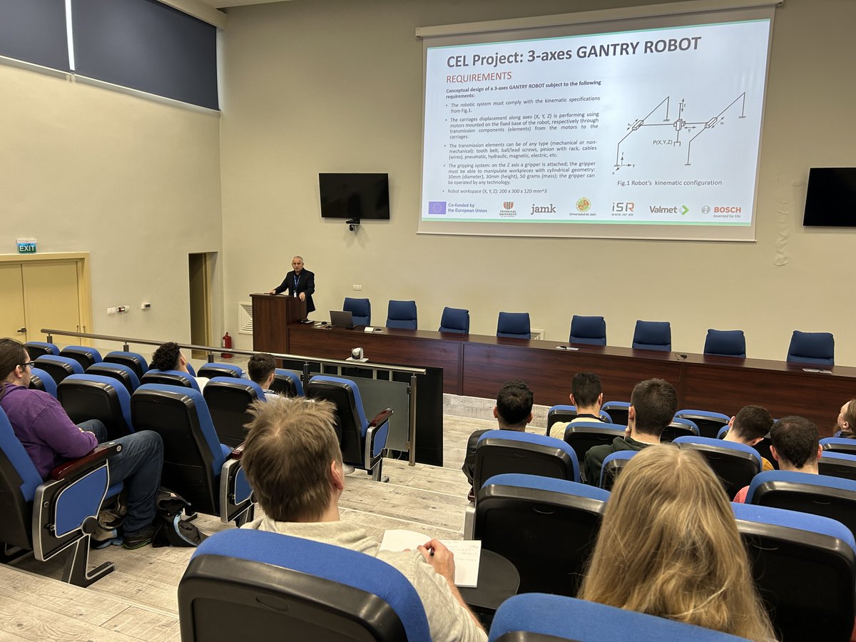 NextgengProject's tweet photo. 🚀 TUCN CEL Project Intensive Week successfully started today at Technical University of Cluj-Napoca! 🤖 The project gather together students from 3 EU countries and focus on developing new innovative robotic system. #NextGEng #Mechatronics https://t.co/xFb0fLhUkL