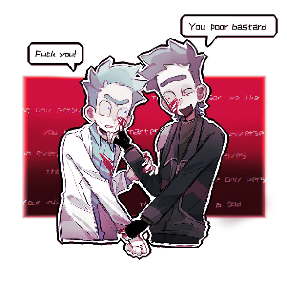 ouhui10's tweet photo. 情人节快乐 #rickandmorty https://t.co/F9lWSDdKE6