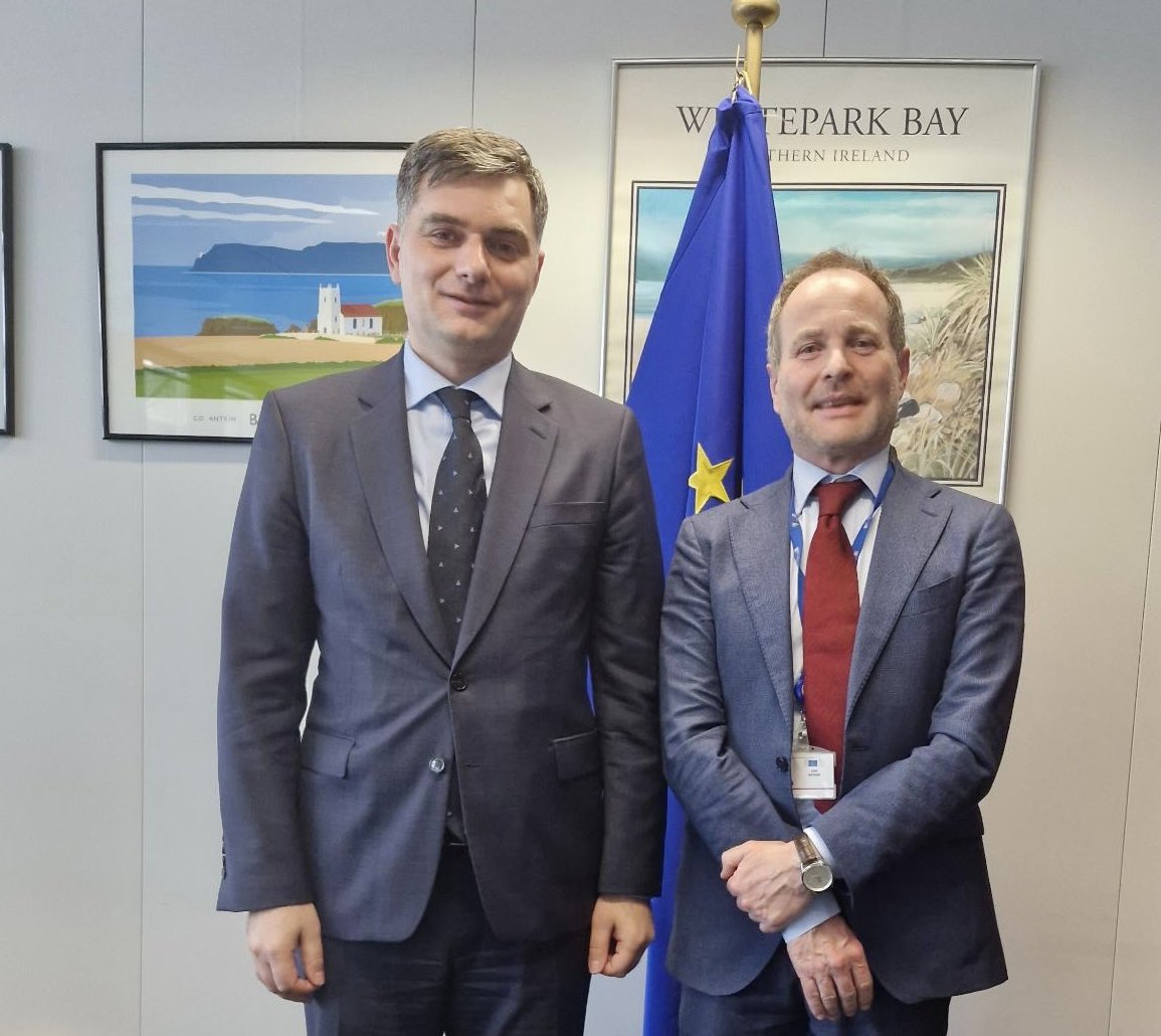 Delighted to meet Mr. John Watson, Deputy SecGen of #EC.
Key topics discussed:
📌#Georgia's commitment to take steps defined by #EC to advance on its 🇪🇺Accession path
📌 Ways for gradual integration into #EUSingleMarket 
📌Involvement in 🇪🇺 Programs
📌🇬🇪' s occupied territories.