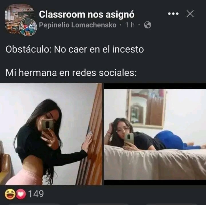 LuisERotzank's tweet photo. Que rico el incesto https://t.co/4GWUW08VfZ