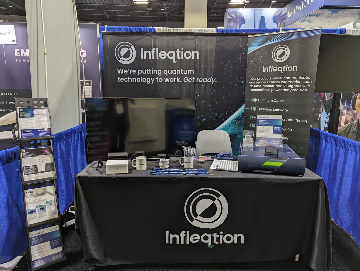 We're excited to connect with you at #AFAColorado! Stop by booth 109 to learn more about how @Infleqtion's solutions can solve current #defense challenges. @AFA_Air_Space