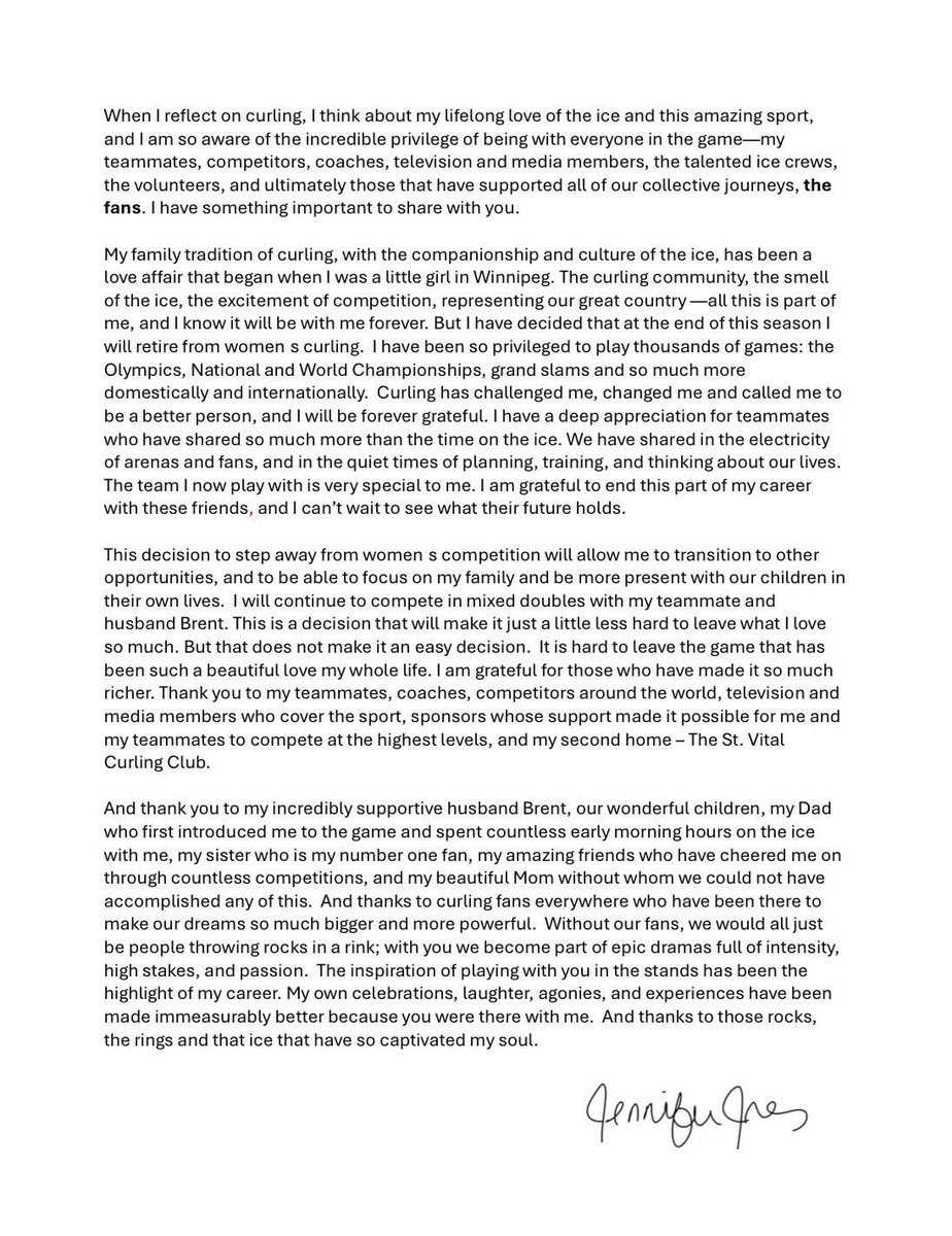 jjonescurl's tweet image. I have some news to share….
#grateful #curling #ontothenextchapter