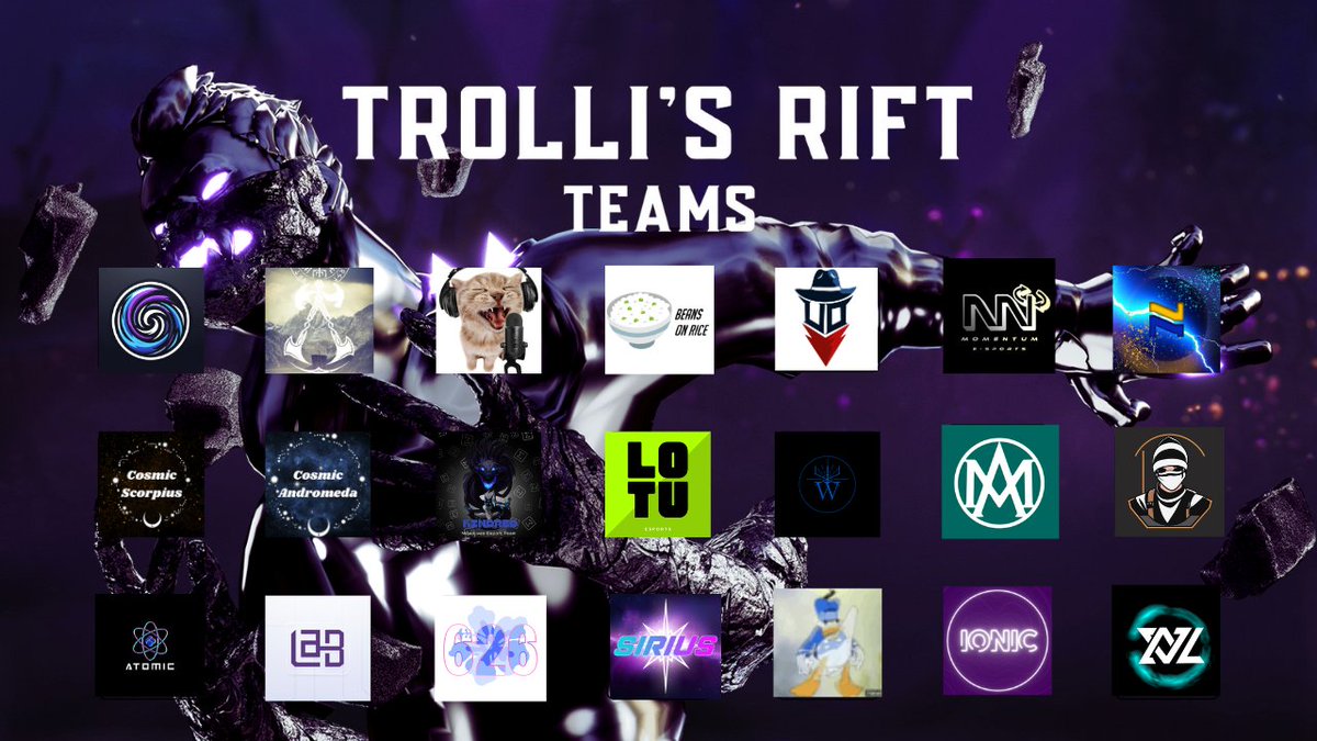 DuckSquadNA's tweet photo. 🎉 These are your 21 teams heading into Trolli's Rift Season 1!

Group Stage Week 1 Begins February 19 ⚔️

@ValorCentral https://t.co/pF7xyXh2Tg