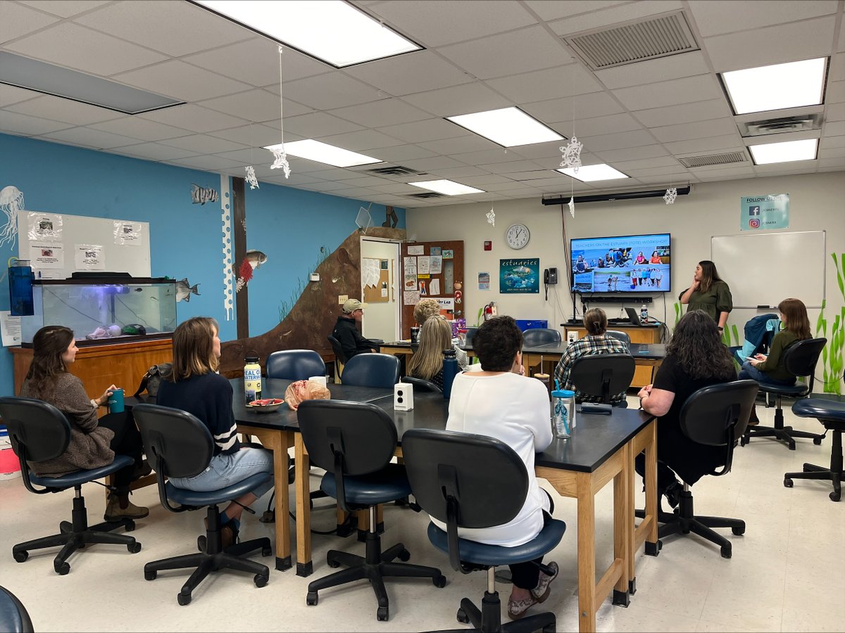 cbnerr's tweet photo. It's #IHeartEstuaries season! Did you know...Stephanie ❤️'s estuaries so much that she came back to us after 4 years 😎

Last month, Stephanie reignited our Show-and-Share series, a casual peer-to-peer knowledge exchange forum. https://t.co/lJmuVGR23N