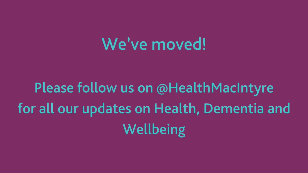 📢🗣️It made sense to combine our X accounts we will be active now only on our @HealthMacIntyre please give us a follow! 💜😊