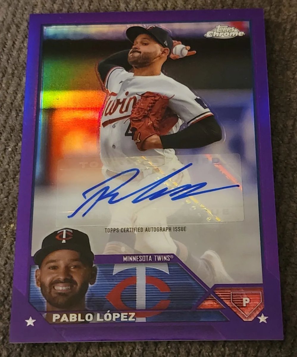 #MNTwins pitchers and catchers report to Fort Myers tomorrow.

RT for a chance to win this Ryan Jeffers auto. Must be following to be eligible.

Head over to IG to find out how to win the Pablo Lopez auto: instagram.com/tlschwerz6