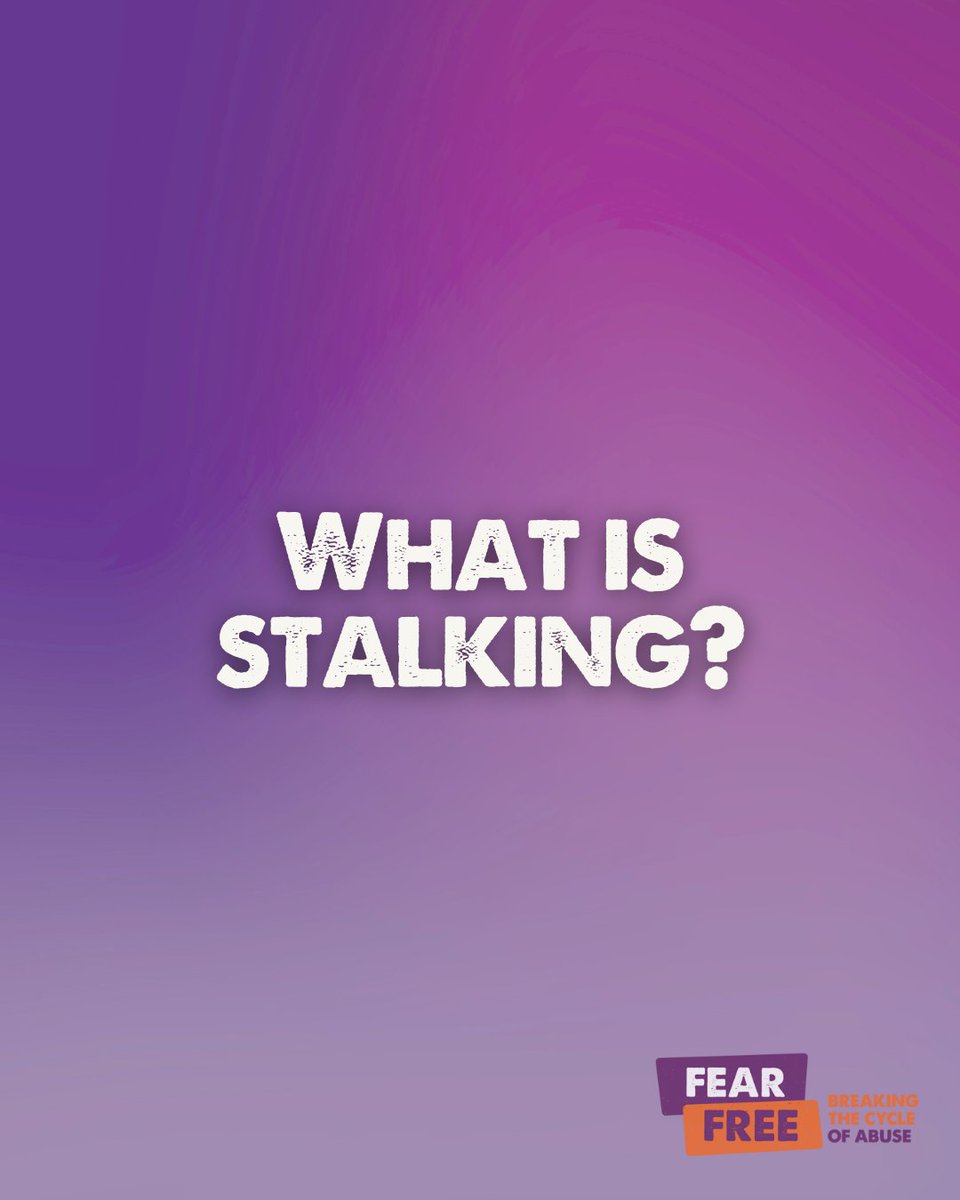 FearFreeCharity's tweet photo. ❓Understanding Stalking: It's not just a harmless fascination. Stalking involves fixated, obsessive, unwanted and repeated behaviour that causes fear and distress to the person. If you feel unsafe or threatened reach out for help from our team. Read more: https://t.co/wdUy1dtzbf https://t.co/AlhFb4cgDz
