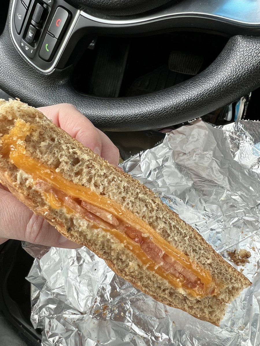 lezgetkraken's tweet photo. This grilled cheese isn’t even trying to be melted. https://t.co/CEIm88loKL