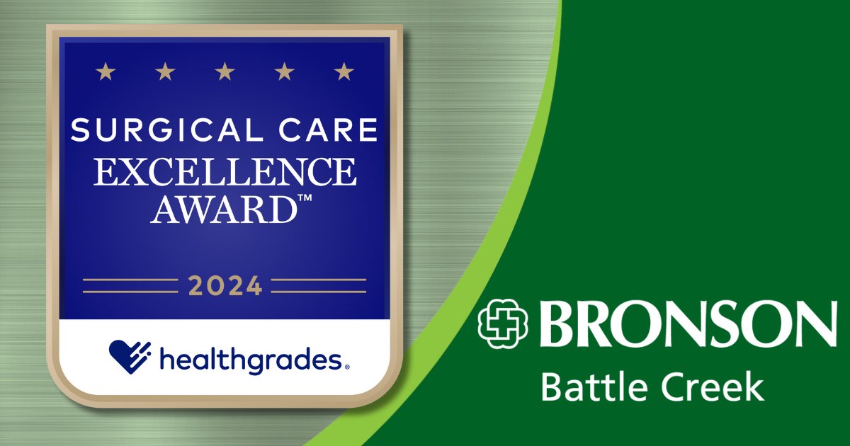 Thanks to our outstanding surgeons and staff, Bronson Battle Creek is ranked in the Nation’s Top 10% for surgical outcomes! Exceptional People = Exceptional Care. Learn more: bronsonhealth.us/bbc-surgery