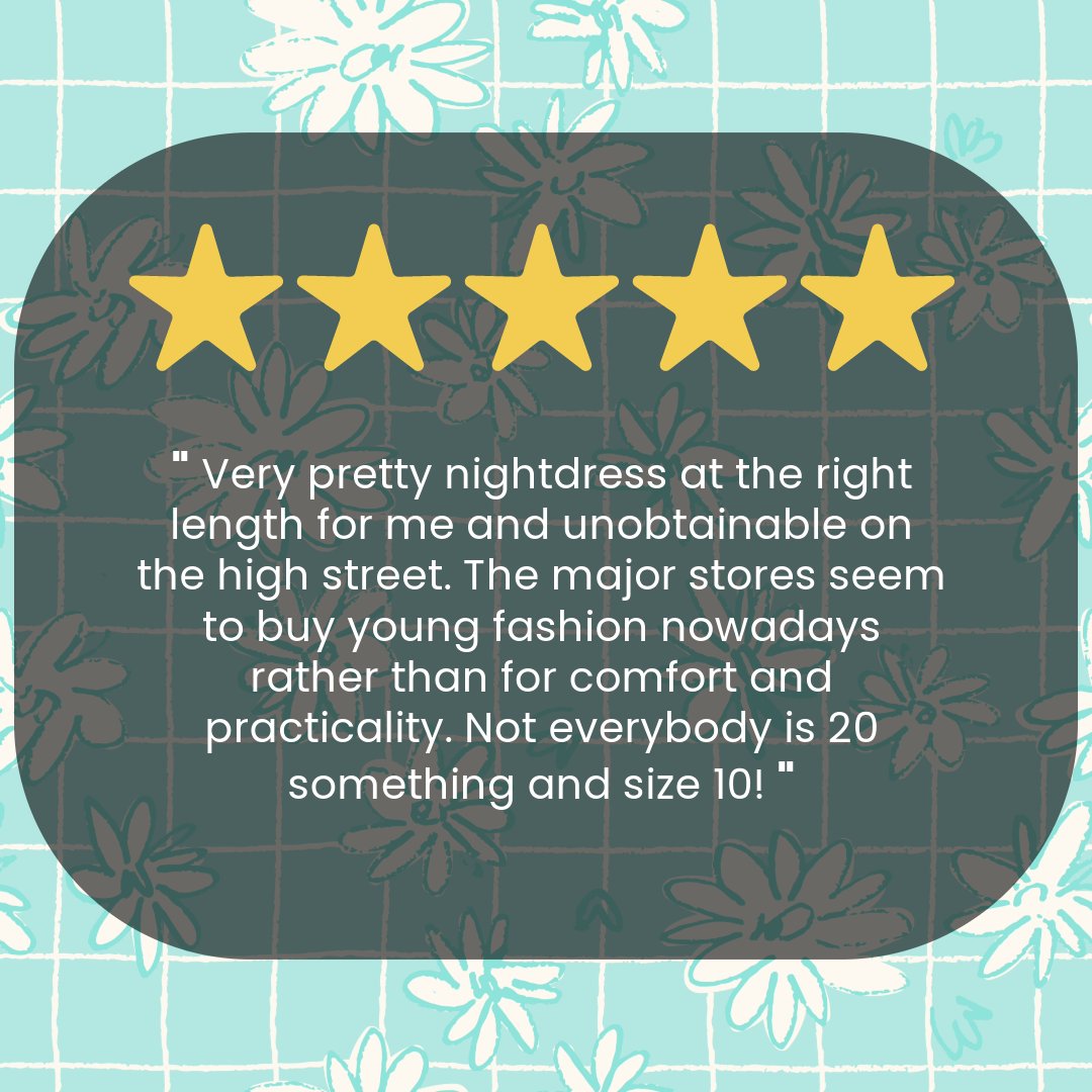 Here at the classic boutique, we strive for accessibility in our clothing.
Our Designers and tech team measure each garment and ensure that our sizes are as accurate as possible and that we keep a good range of sizes for each product.
#review #nightdress #5starreview #cosystyle