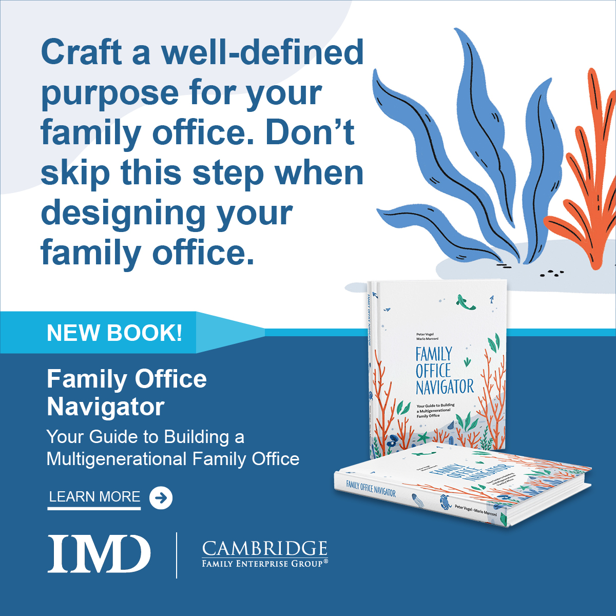 Craft a well-defined purpose for your family office. In today’s world, this should include both financial and non-financial objectives. Learn how to develop your family office’s purpose cfeg.com/book-the-famil…