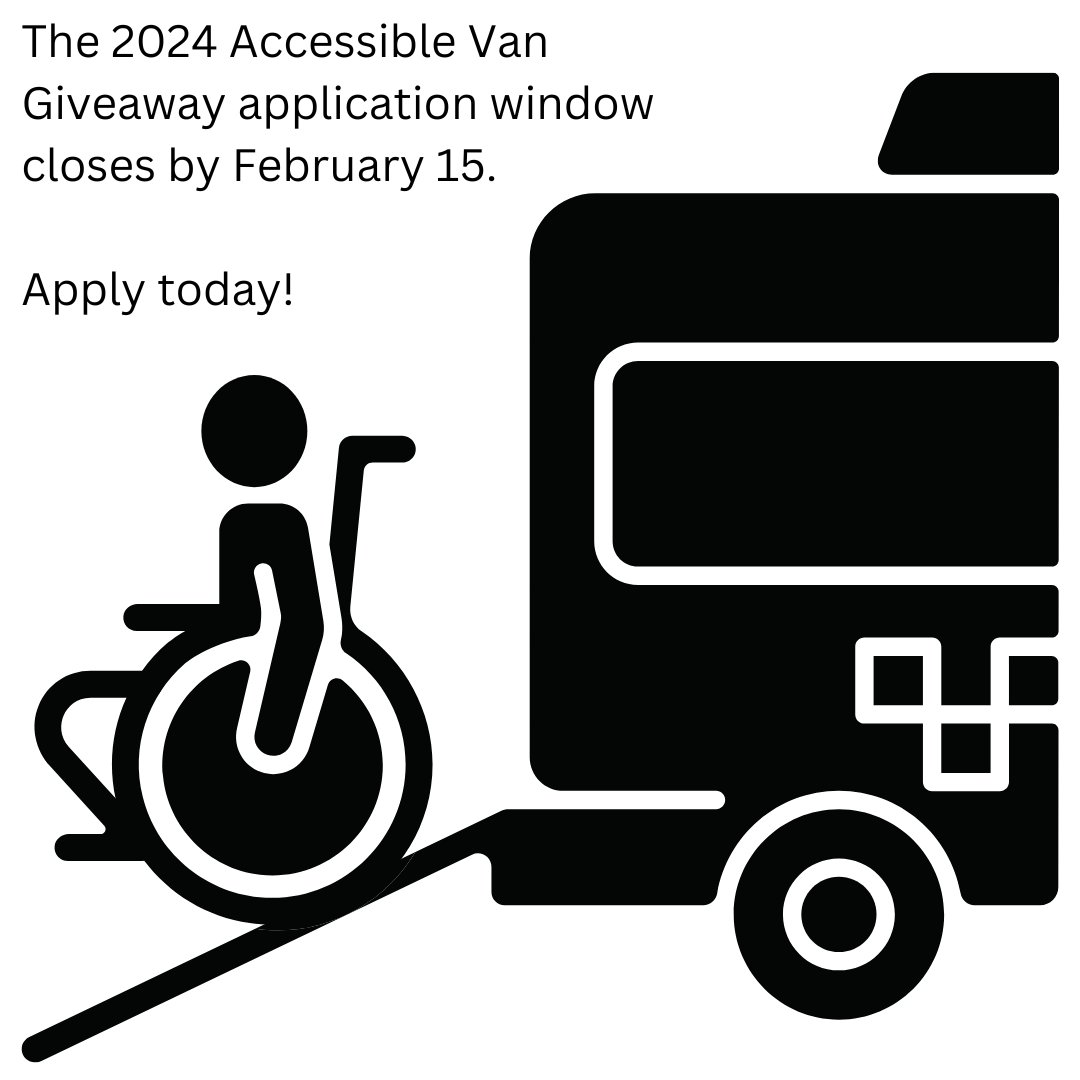 Our Accessible Van Giveaway application cycle for 2024 is open for a couple more days. Submit your application by the 2/15 deadline - go to our website for further details and to get an application to complete: mdff.org/accessible-van…

#accessibletransportation #freeaccessiblevan