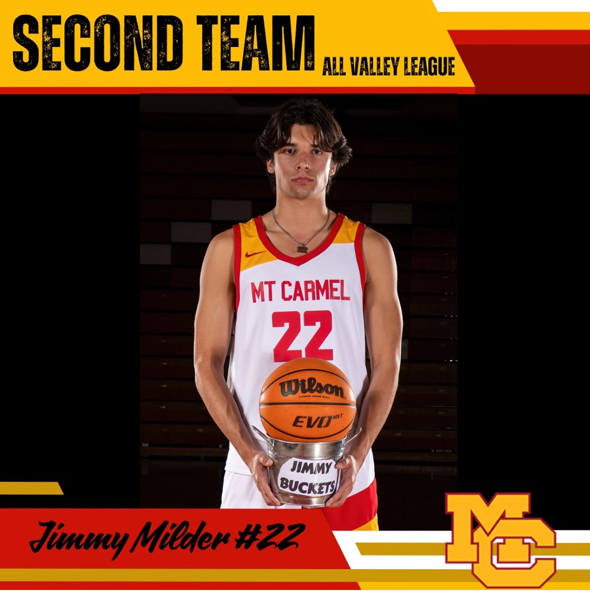 MC_baseline's tweet image. Congratulations to Jimmy Milder for being named All Valley League Second Team. The senior wing averaged 11.2 PTS, 5.3 REB, &amp;amp; 3.0 AST during league play. The sharpshooter has been played excellent defense as well this year.