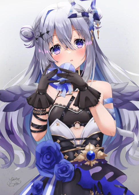 去年描いた堕天使たそだけどハッピーバレンタイン 