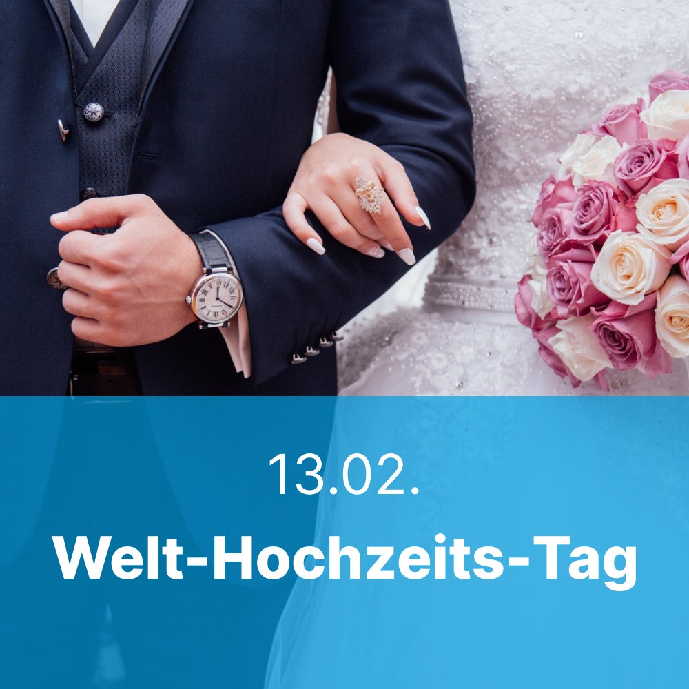 bgrg_de's tweet photo. Heute ist Welt-Hochzeits-Tag. 👰🤵 Kennst du unseren heutigen Fun Fact schon?
#welthochzeitstag #hochzeit #braut #bräutigam #bgrgDE https://t.co/y3awjHV1qj