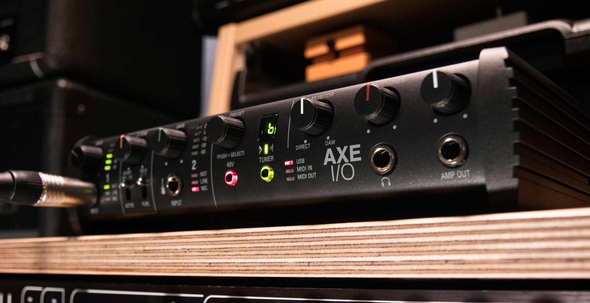 .@ikmultimedia Axe I/O: The Guitarists Interface with JFET Preamp, Z-Tone Variable Impedance, & Re-Amp output.