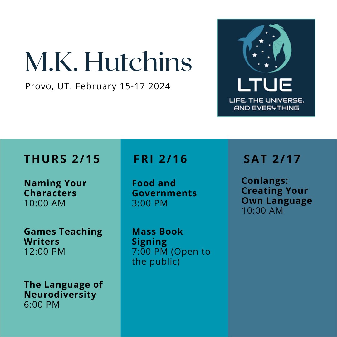 Excited for #LTUE42!
