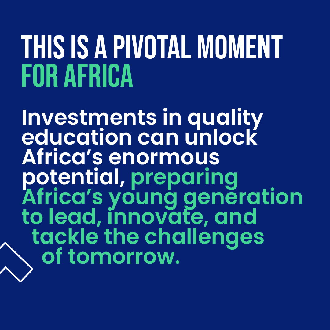 GPforEducation's tweet photo. The African Union year of education is a historic moment - and couldn't come at a better time.

In 2050, 1 in every 4 people will be African and education will be crucial to unleash the continent's potential for a green, prosperous and stable future.

#FundEducation #AUSummit
