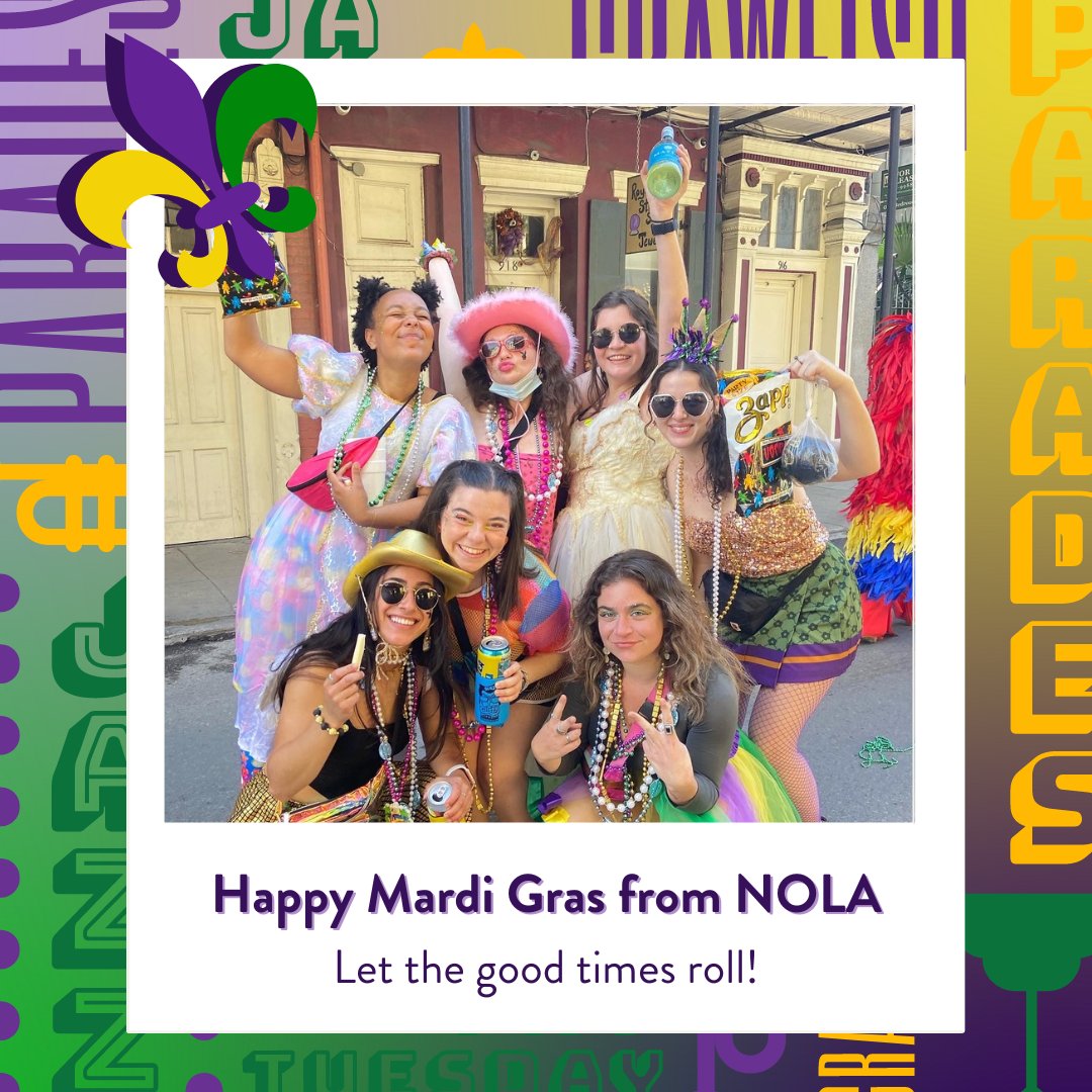 Laissez bon temps rouler from some of our folks in NOLA! ⚜️ We're leaning into the spirit of Mardi Gras today by lifting up the joy and abundance created in our beloved Avodah community. 💗 For those of you who don't speak French, Let the good times roll! 🎷 🎉