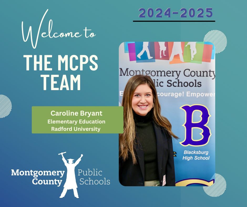 mcps_va's tweet photo. Congratulations and welcome to the MCPS Team, Caroline Bryant and Abigail Wilson!

Caroline is an elementary education major from Radford University and Abigail is a special education major from Radford University. We're excited for both Abigail and Caroline to join MCPS! https://t.co/qg8GrjZZ1D