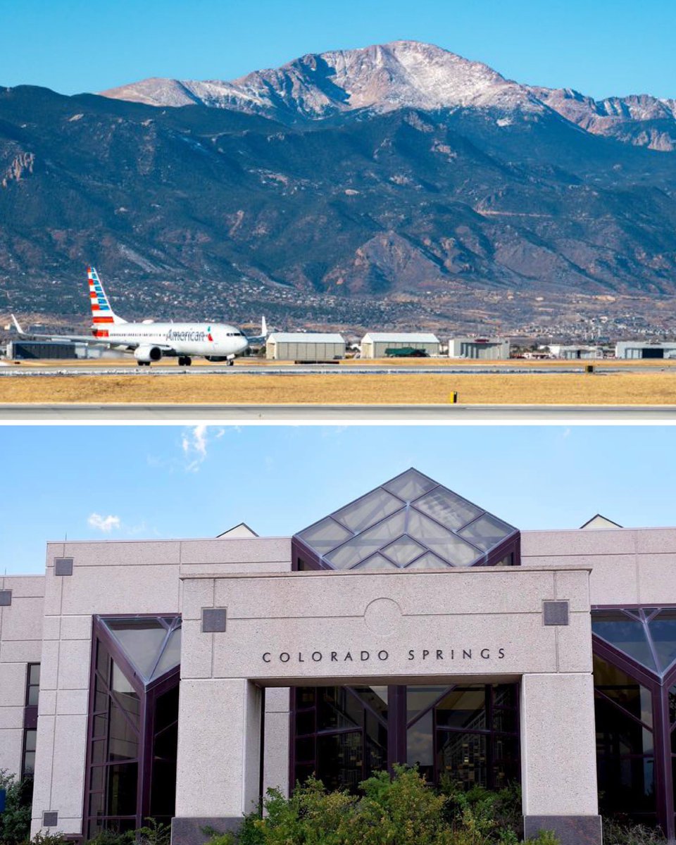 PPIHC's tweet image. Can’t think of many other run-ways with a better view. 😎

We are pleased to announce a continuing partnership for 2024 with the @COSAirport, the Official Airport of the Pikes Peak International Hill Climb!

Read more: linktr.ee/pikespeakhillc…
•
📸 via @COSAirport 
#PPIHC #FlyCOS