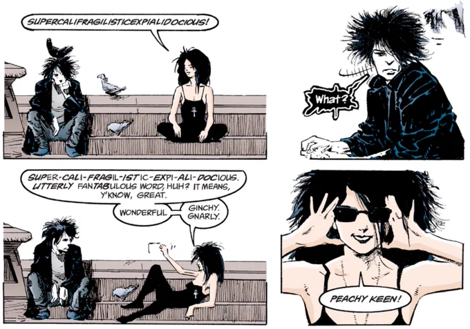 Reading The Sandman comic 