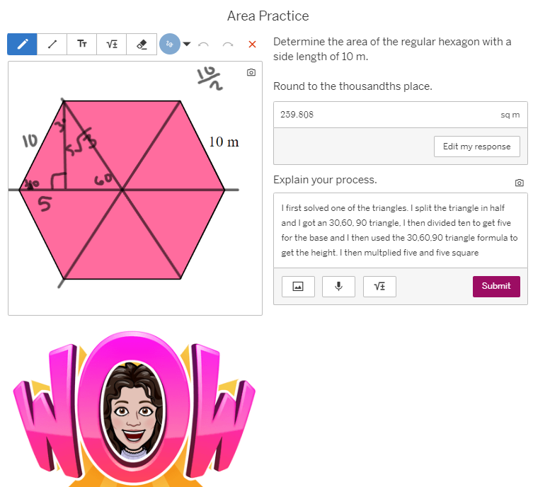 MrsCookMSMath's tweet image. I have to brag on this student. I'm so proud of how far she has come since the start of the year. She isn't the fastest in our class, but we all know it isn't about speed. #geometryclass #iteachmath #TeamNorthside