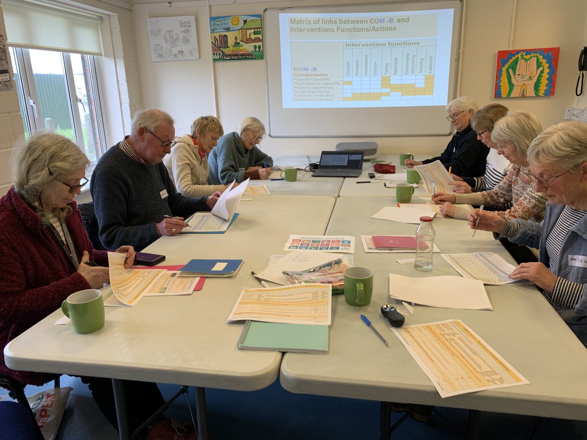 Today the #over60s #climatechange #influencers unbundled the meaning of #behavioural change. Often, behavioural change is not considered when designing climate change actions.#COM-B model,i.e Capability, Opportunity and Motivation is part of the #Over60sClimatePLUSWorkOutProgram