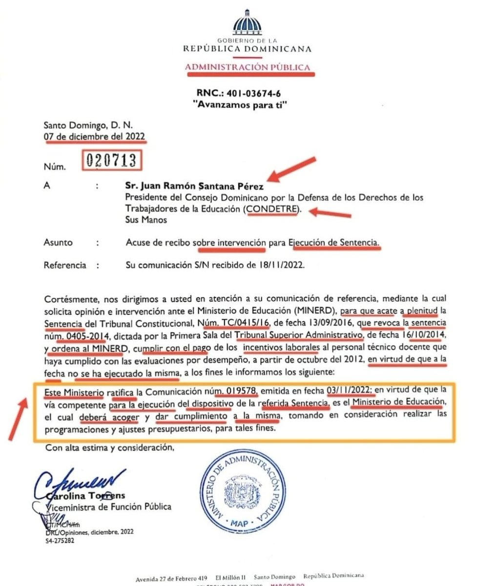 CondetreC's tweet photo. @EducacionRDo @plerd_oficial En @CondetreC APOYAMOS 100% la aplicación de nueva Evaluación del desempeño (EDD/2024); SIEMPRE Y CUANDO, primero, se ACATE la sentencia TC/0415/16, d/l EDD/2012 en @EducacionRDo

SINO; SERÍA UN ACTO INCONSTITUCIONAL y nos obligarían a una "MEDIDA CAUTELAR" contra esa VIOLACION https://t.co/AcI2eJ62q4