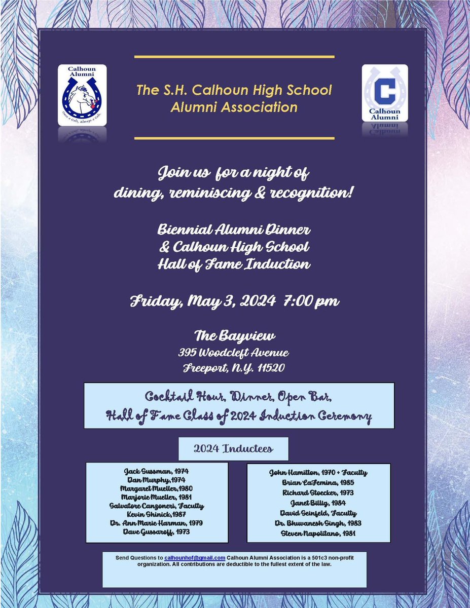 Join us in celebrating an amazing class of Calhoun Alumni!