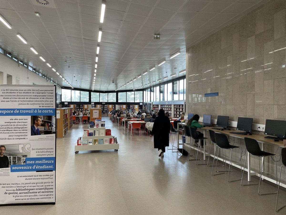 OlivierPujolar's tweet photo. Aujourd’hui, après plusieurs années de travaux, la #BUDL de @univbordeaux et @UBMontaigne était inaugurée par #DeanLewis @LarreLionel @ge_blanchard @GalderisiClaud1 @BdT_NAquitaine @RaynalPessac https://t.co/6X0ZKIPMOJ