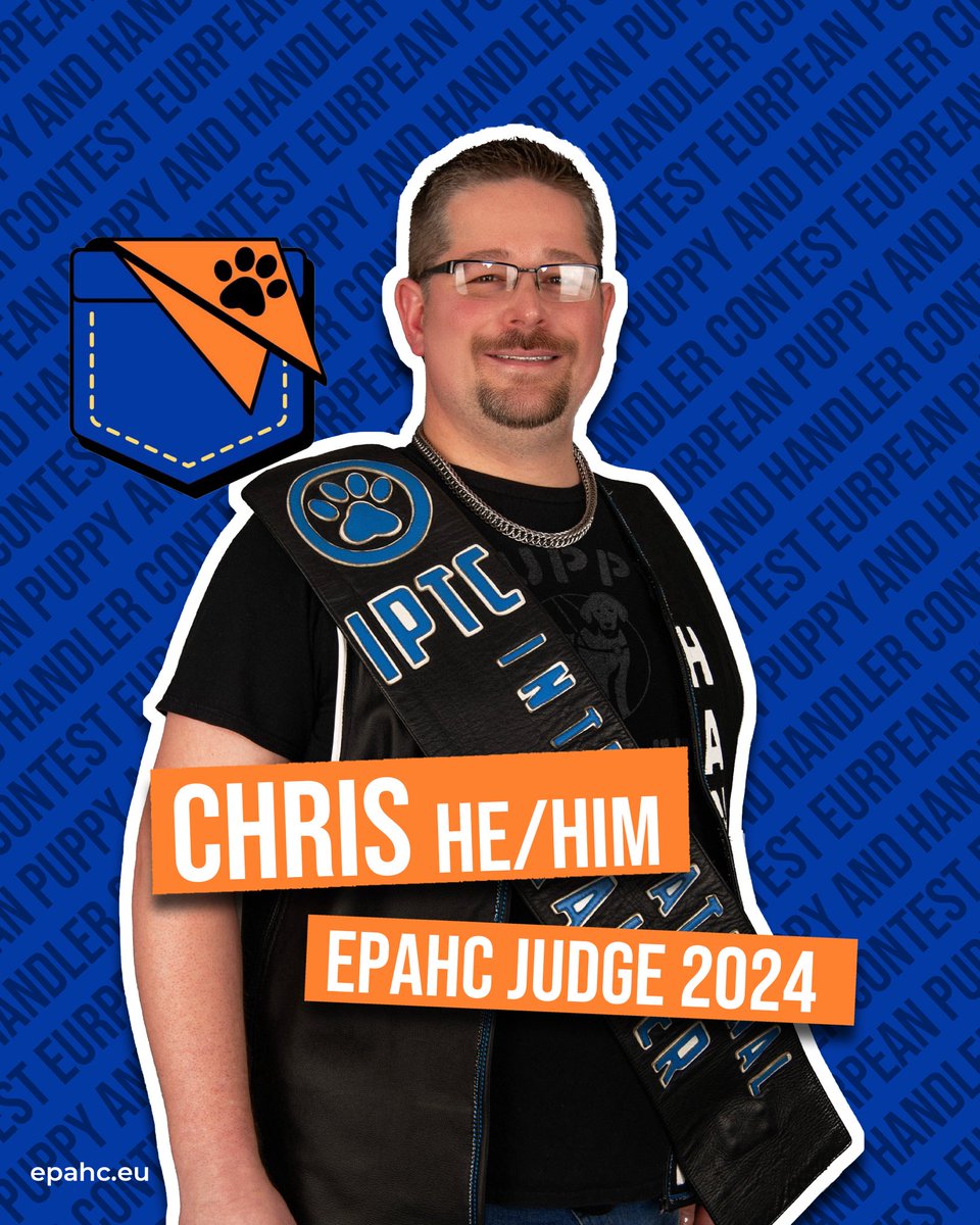 EuroPAHC's tweet photo. Introducing the judges 
for EPAHC 2024 @DarklandsFest 
Handler Chris – IPTC International Handler 2023 – Representing the international handler community (he/him) https://t.co/pQwMvPnlTH