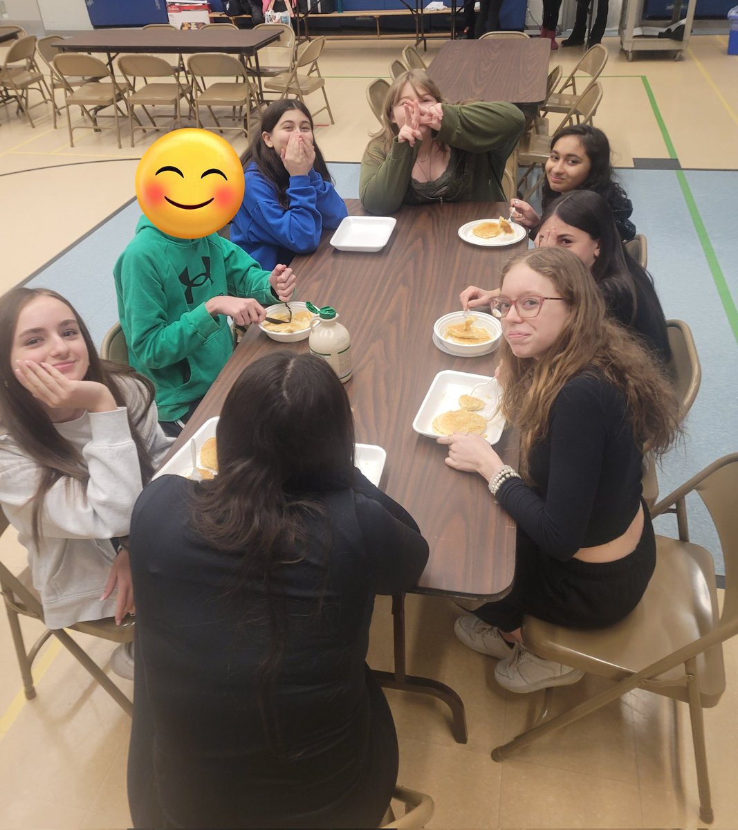 Shrove Tuesday pancakes from our <a href="/HOFAM_DPCDSB/">Holy Family DPCDSB</a> parent council.
