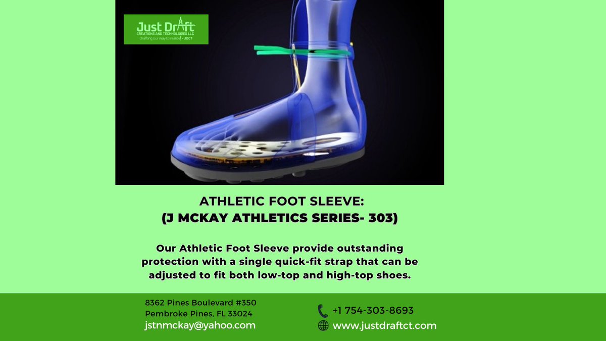 Justdraftct's tweet image. For an athlete, there is always a risk of a foot, ankle, leg, or knee injury. To lower the risk for ankle, foot, and knee injuries for athletes we are offering the athletic foot sleeve. 
 justdraftct.com/products/
#AthleticFootSleeve #PerformanceProtection #InjuryPrevention