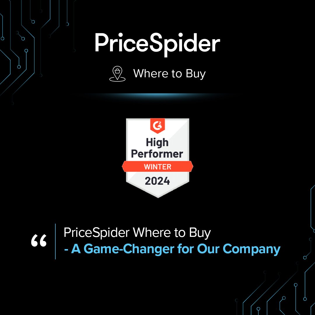 The reviews are in for PriceSpider’s Where to Buy solution. See why our customers say it’s an "Important tool to build up partnerships with our retailers” and why G2 awarded us its coveted High Performer badge. bit.ly/3UDKfSe

#G2 #ecommerce #CommandYourBrand