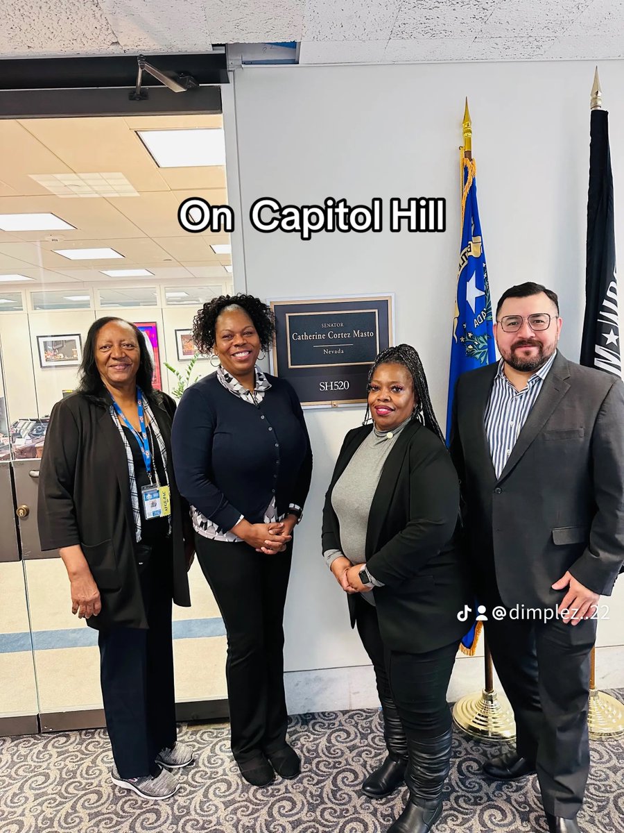 lsmith3432's tweet photo. Doing the Members business today on Capitol Hill. Thank you @SenCortezMasto for allowing your staffer some time to meet with AFGE. #union #AFGE #AFGERISING https://t.co/L3spFICJIK