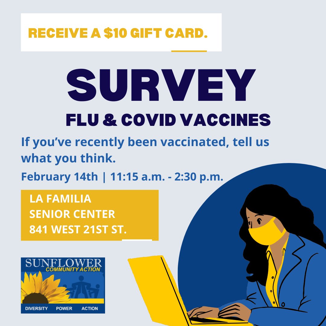 Get vaccinated and share your wellness journey with the Sunflower team.