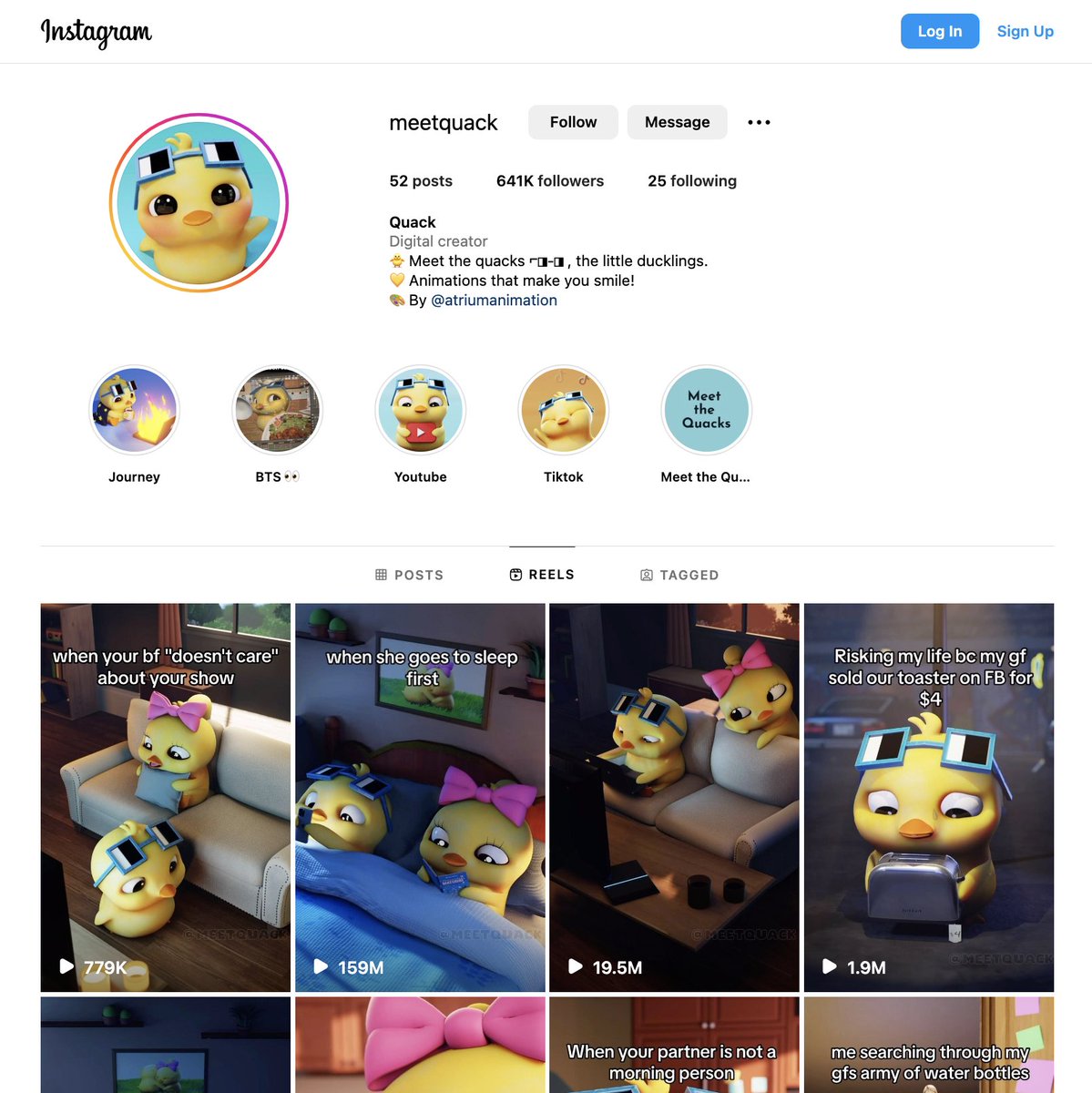 Meet the Quacks:
Kicked off by Atrium 8 months ago with a goal to make a brand new IP built on top of Nouns primitive ⌐◨-◨.

Some numbers at a glance
- 160mil views on the most viral piece of content
- 98mil accounts reached in last 90 days
- 200% growth in the last 1 week